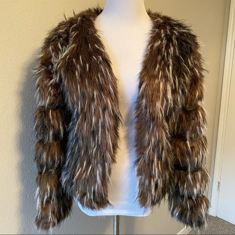 Faux fur jacket
